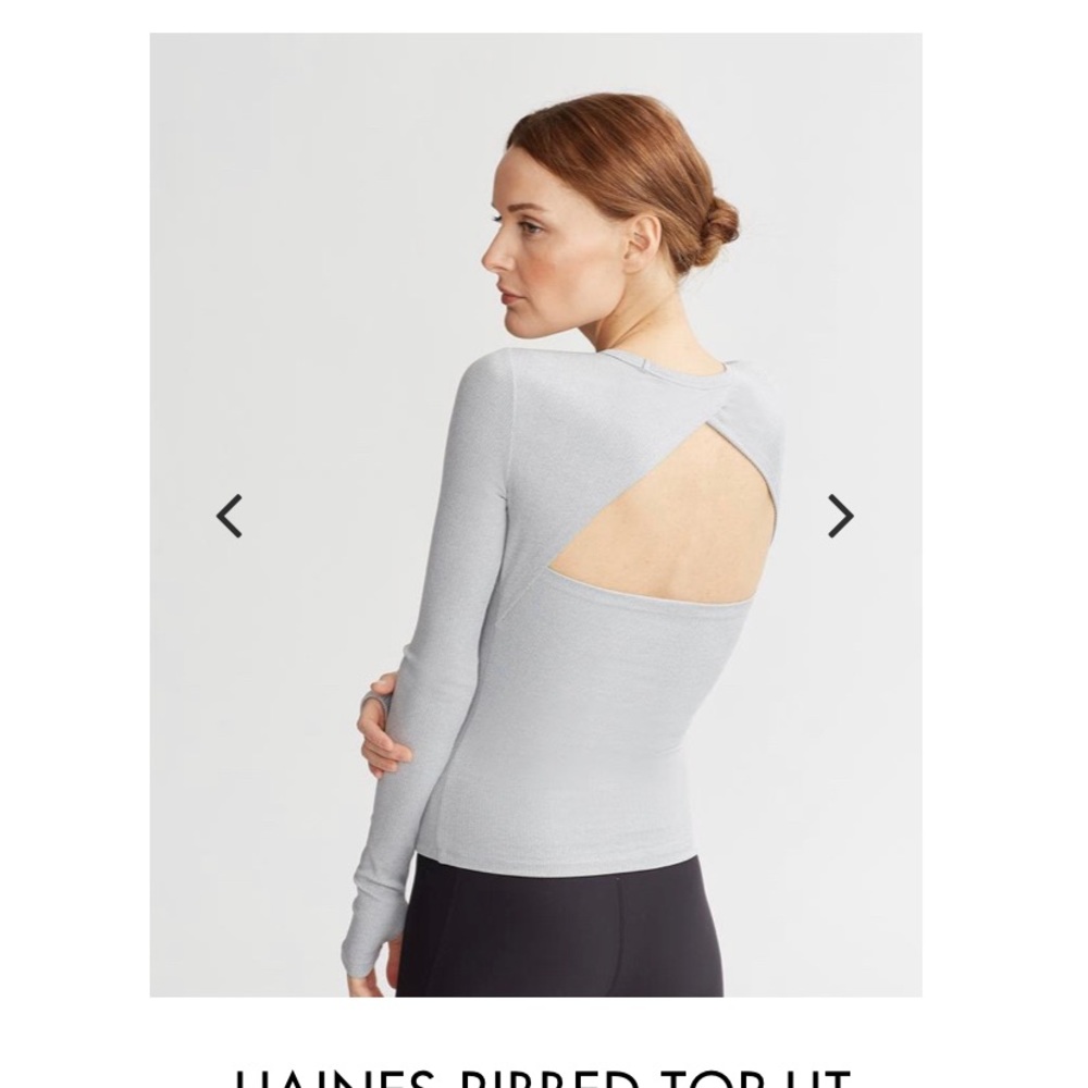 NYLORA- Haines Ribbed Top HT Grey - Picture 2 of 5